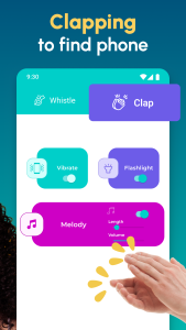 اسکرین شات 4 برنامه Clap to Find My Phone: Whistle