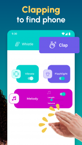 اسکرین شات برنامه Clap to Find My Phone: Whistle 3