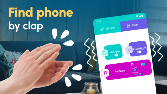 اسکرین شات برنامه Clap to Find My Phone: Whistle 6