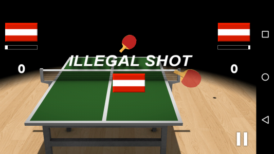 اسکرین شات بازی تنیس روی میز بازی 3D 2