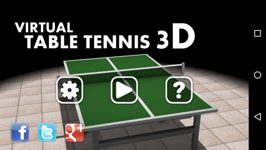 اسکرین شات بازی تنیس روی میز بازی 3D 3