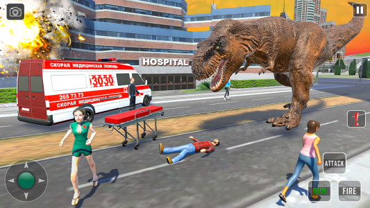 اسکرین شات بازی Dinosaur Smash Rescue Batle 3D 4