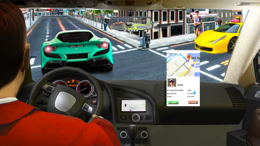 اسکرین شات بازی Taxi Games Driving Car Game 3D 1