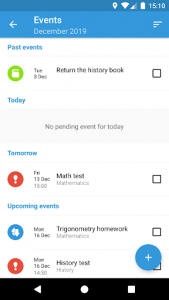 اسکرین شات برنامه Student Calendar - Remember tasks ToDo & Timetable 4