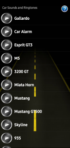 اسکرین شات 6 برنامه Car Sounds and Ringtones