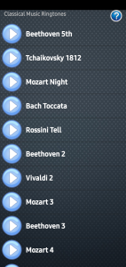 اسکرین شات 1 برنامه Classical Music Ringtones