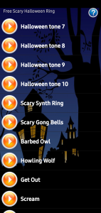 اسکرین شات 5 برنامه Scary Halloween Ringtones