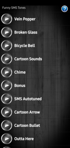 اسکرین شات برنامه Funny SMS Tones 5