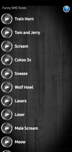 اسکرین شات برنامه Funny SMS Tones 7