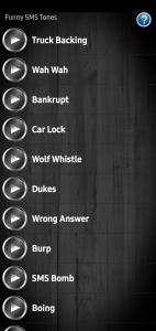 اسکرین شات برنامه Funny SMS Tones 4