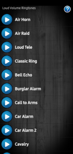 اسکرین شات 1 برنامه Loud Volume Ringtones