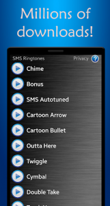 اسکرین شات برنامه SMS Ringtones 4