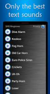 اسکرین شات برنامه SMS Ringtones 5