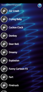 اسکرین شات 5 برنامه Sound Effects Ringtones