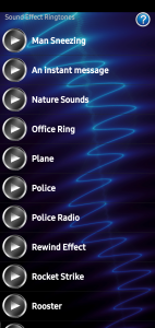 اسکرین شات برنامه Sound Effects Ringtones 7