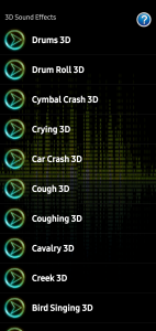 اسکرین شات 5 برنامه 3D Sound Effects