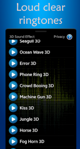 اسکرین شات برنامه 3D Sound Effects 4