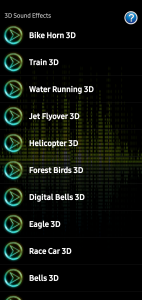 اسکرین شات 6 برنامه 3D Sound Effects