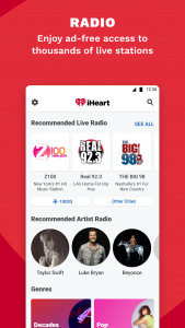 اسکرین شات برنامه iHeart: Music, Radio, Podcasts 4