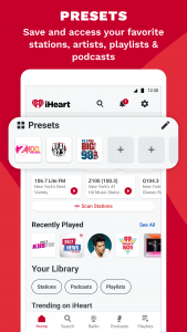 اسکرین شات برنامه iHeart: Music, Radio, Podcasts 3