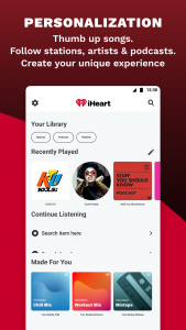 اسکرین شات برنامه iHeart: Music, Radio, Podcasts 3