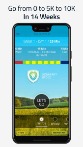 اسکرین شات 1 برنامه 10K Running: 0-5K-10K Training