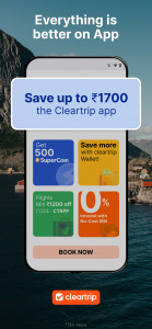 اسکرین شات برنامه Cleartrip Hotels, Flights, Bus 2