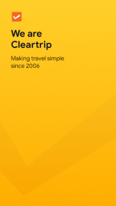 اسکرین شات برنامه Cleartrip - Flights, Hotels, Train Booking App 1