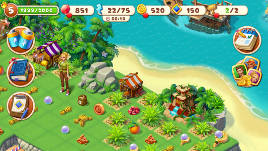 اسکرین شات 7 بازی Tropical Merge: Merge game