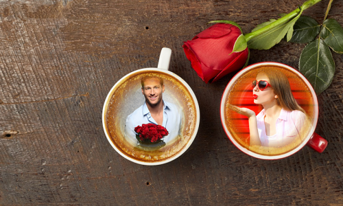 اسکرین شات برنامه Coffee Cup Dual Photo Frame 2