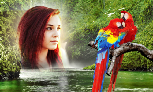 اسکرین شات 3 برنامه Waterfall Photo Frame