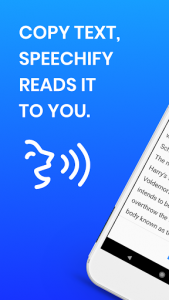 اسکرین شات برنامه Speechify(Beta) Text To Speech PDF Reader Dyslexia 1