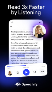 اسکرین شات 1 برنامه Speechify – Text to Speech