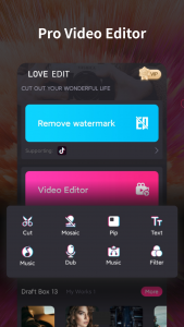 اسکرین شات برنامه Video Editor & Maker-Love Edit 7