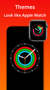 اسکرین شات برنامه Kclock: Clock Live Wallpaper iOS 14 - Watch OS 7 8