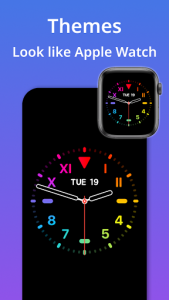 اسکرین شات برنامه Kclock: Clock Live Wallpaper iOS 14 - Watch OS 7 3