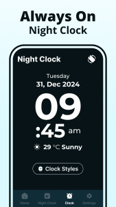 اسکرین شات 2 برنامه Digital Clock - Alarm Clock