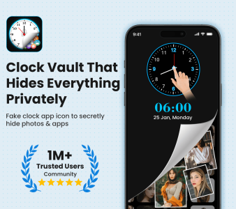 اسکرین شات 1 برنامه Clock App Hider & Lock