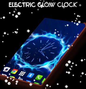 اسکرین شات برنامه Electric Glow Clock 1