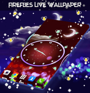 اسکرین شات برنامه Fireflies Live Wallpaper 1