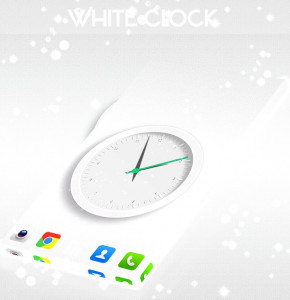 اسکرین شات برنامه Simple White Clock 2021 3