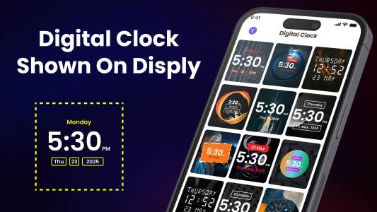 اسکرین شات 2 برنامه Neon Digital Clock Wallpaper