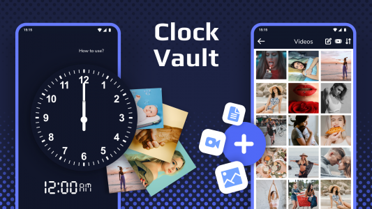 اسکرین شات 1 برنامه Clock Vault - Secret Folder