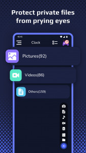 اسکرین شات 4 برنامه Clock Vault - Secret Folder