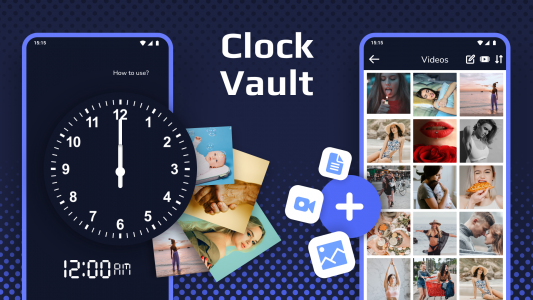 اسکرین شات برنامه Clock Vault - Secret Folder 1
