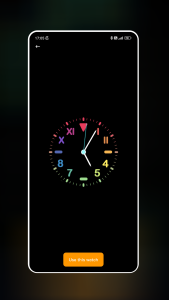 اسکرین شات 2 برنامه Neon Clock Wallpaper