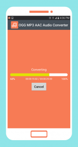 اسکرین شات برنامه OGG MP3 AAC Audio Converter 5