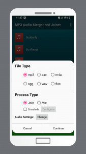 اسکرین شات برنامه MP3 Audio Merger and Joiner 3