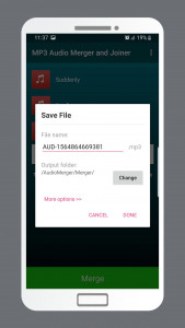 اسکرین شات برنامه MP3 Audio Merger and Joiner 4