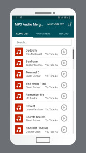 اسکرین شات 1 برنامه MP3 Audio Merger and Joiner